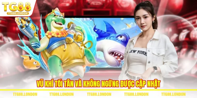 Vũ khí tối tân và không ngừng được cập nhật